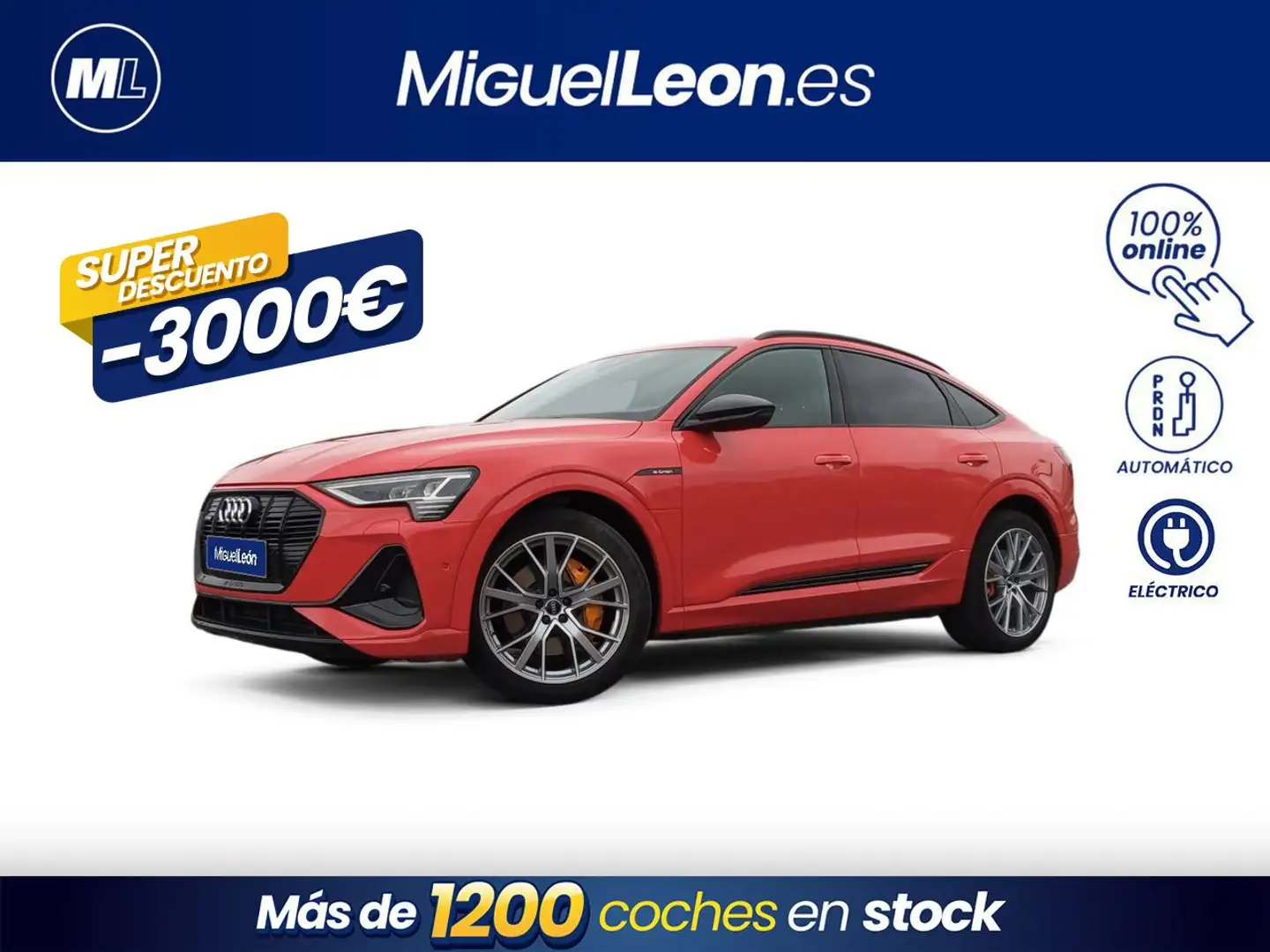 Audi e-tron 55 quattro Black line edition Orange - 1