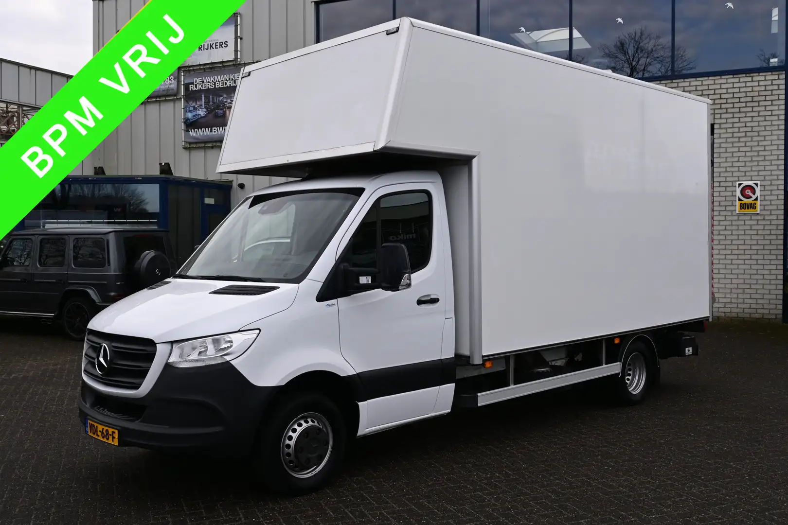 Mercedes-Benz Sprinter 516 CDI L3 Bakwagen met Dhollandia laadklep Geveer Wit - 1