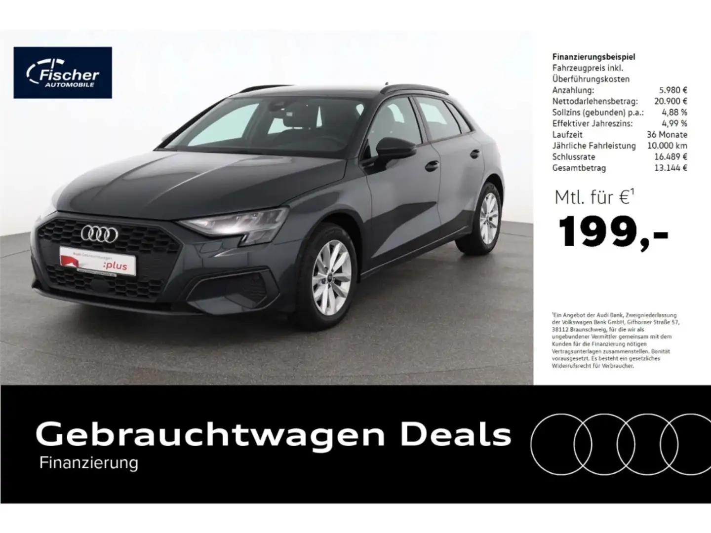 Audi A3 Sportback 30 TDI Grau - 1