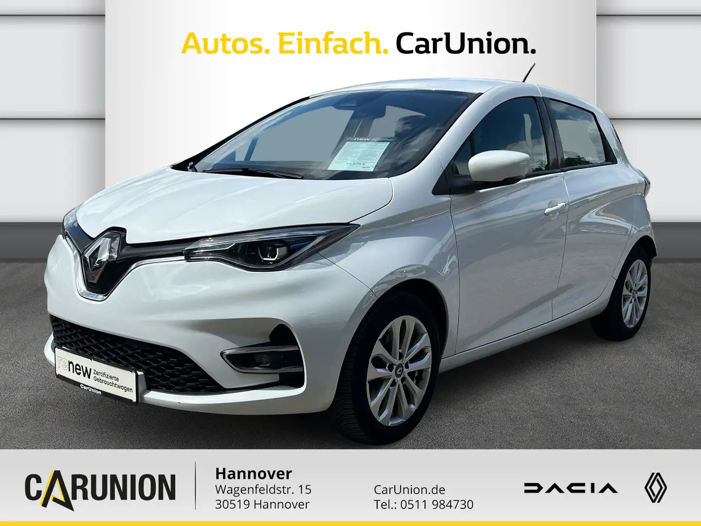Renault ZOE 100% el. EXPERIENCE Batteriekauf R110 Z.E Blanc - 1