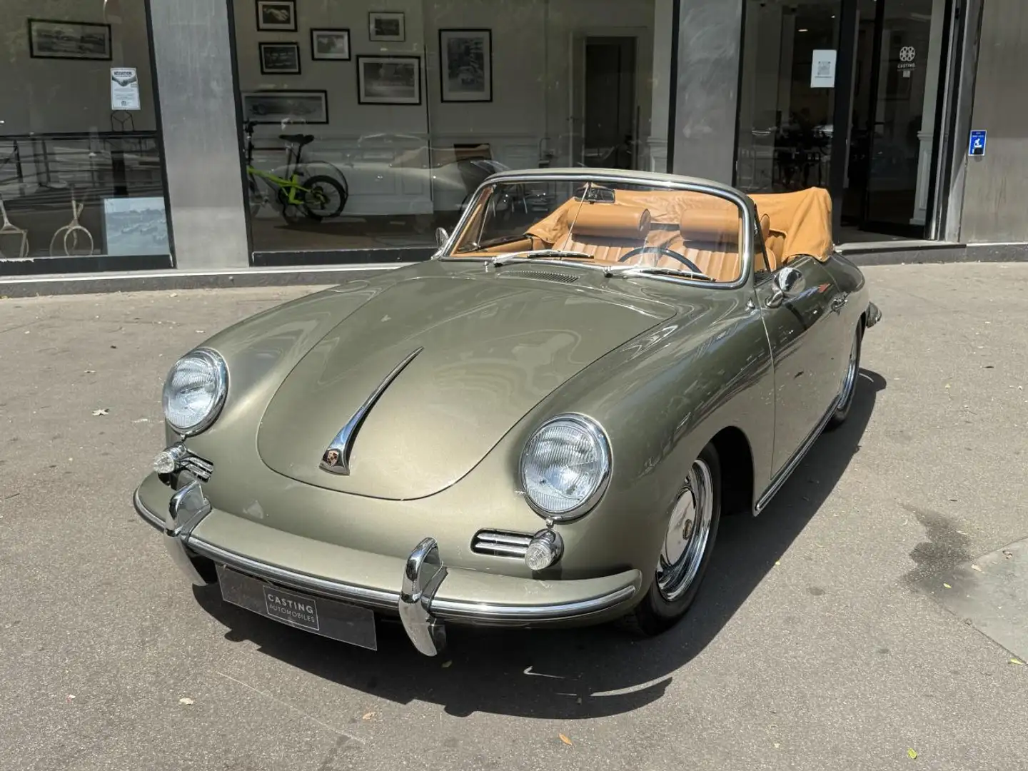 Porsche 356 SC Cabriolet Vert - 1