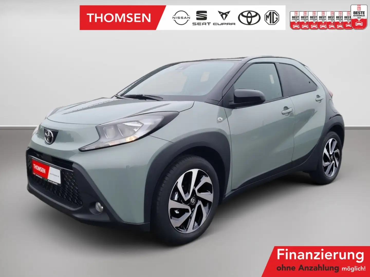 Toyota Aygo 1.0 Teamplayer ACC+Navi+Fernlichtass.+Kam. Grijs - 1