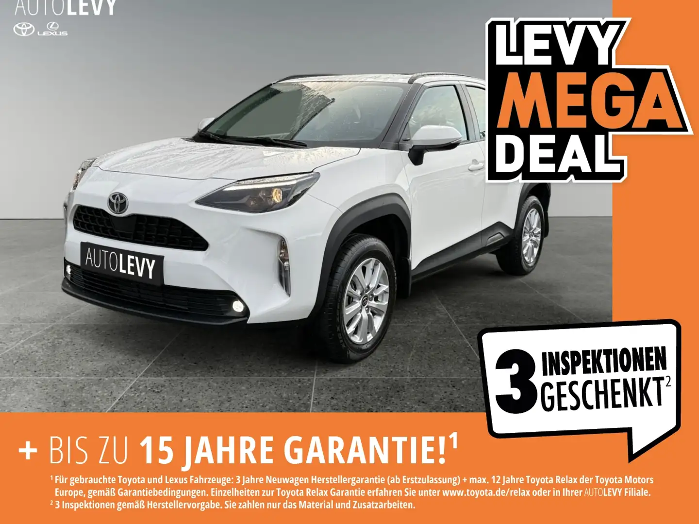 Toyota Yaris Cross 1.5 Business Edition +LHZ+LM+Kamera+ Weiß - 1