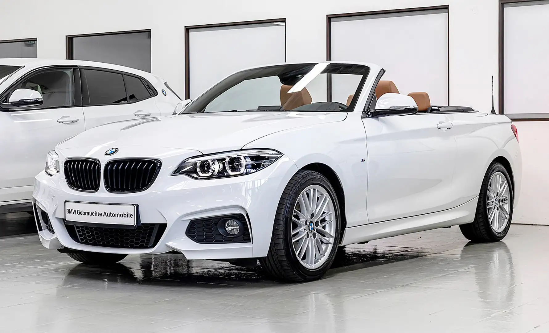 BMW 220 d CAB M-SPORT LED NAV TEMP KAY SHZ LHZ KAM DAB H&K Alb - 2