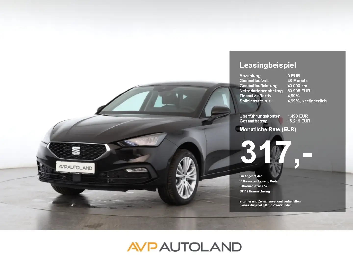 SEAT Leon 1.5 eTSI DSG Style Edition | NAVI | ACC | Schwarz - 1