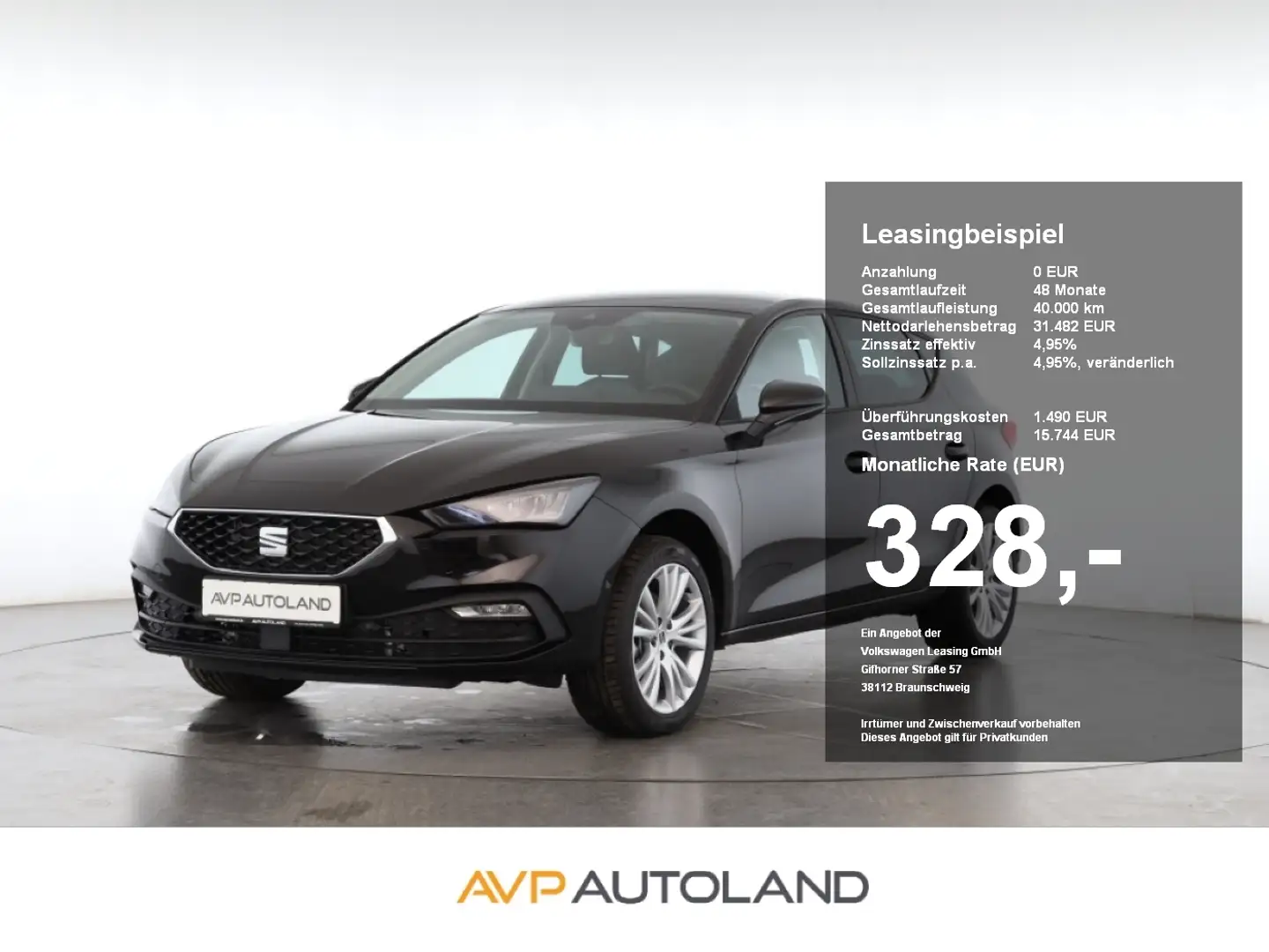 SEAT Leon 1.5 eTSI DSG Style Edition | NAVI | ACC | Schwarz - 1