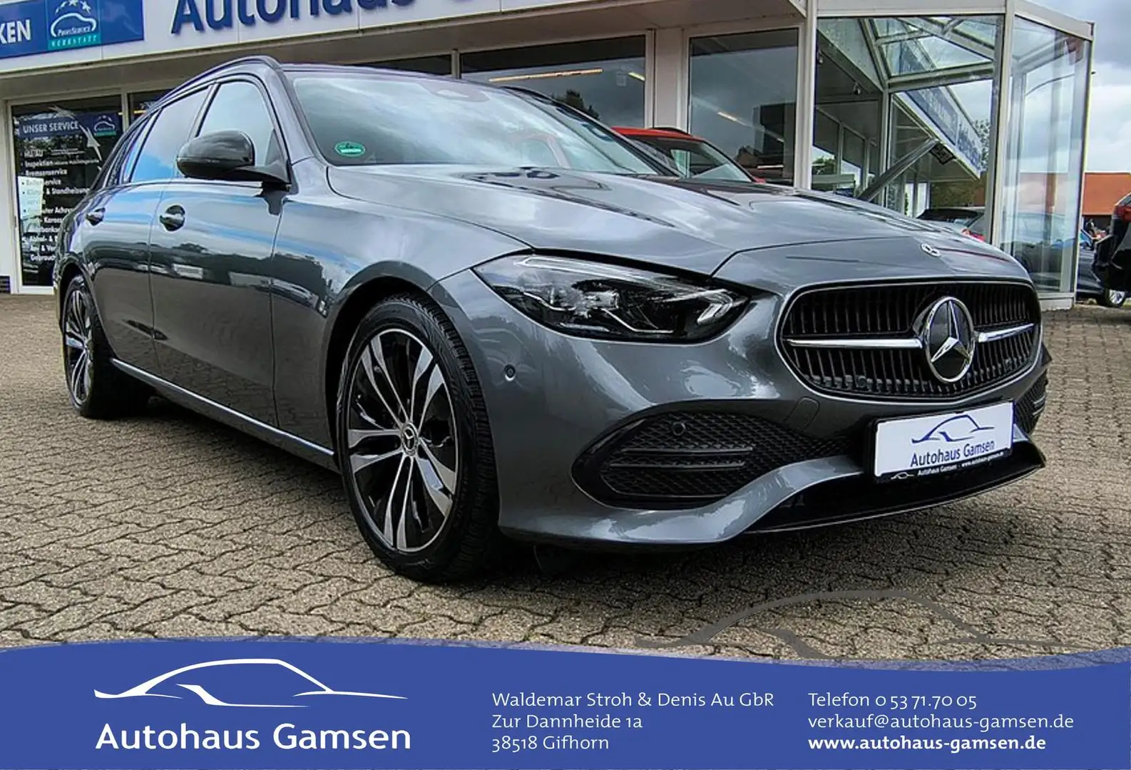 Mercedes-Benz C 220 CDI T Avantgarde Navi/LED/Pano/AHK Grau - 1
