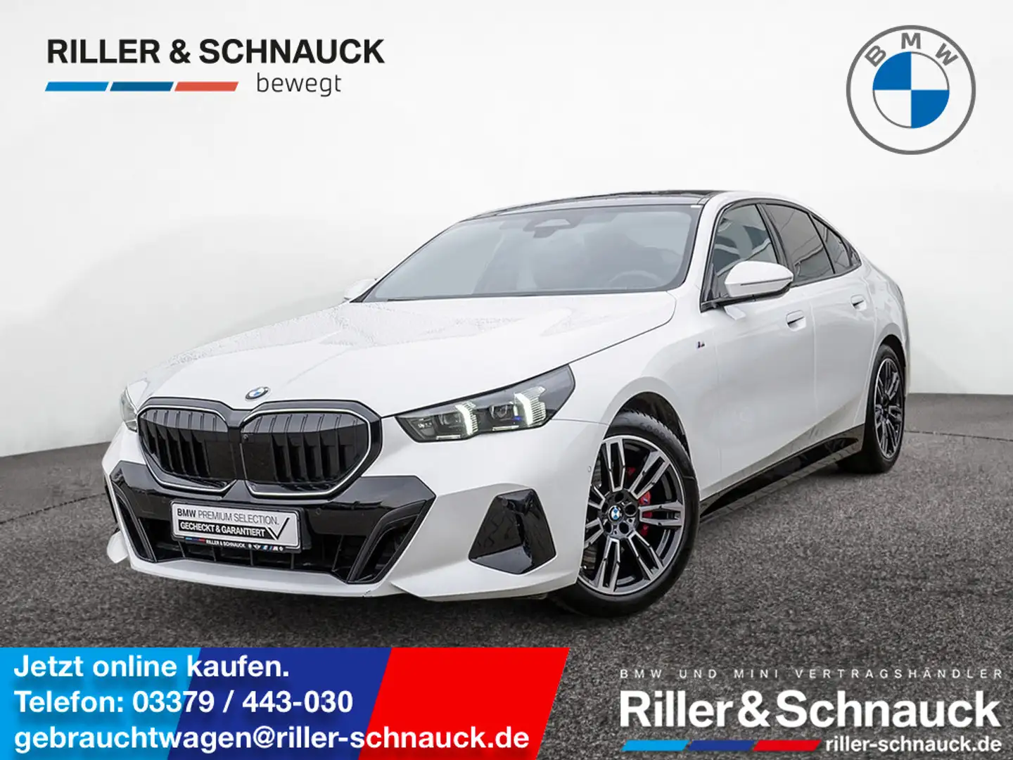 BMW 520 i M-Sport 360° STANDHZ SITZBELÜFTUNG PANO Weiß - 1