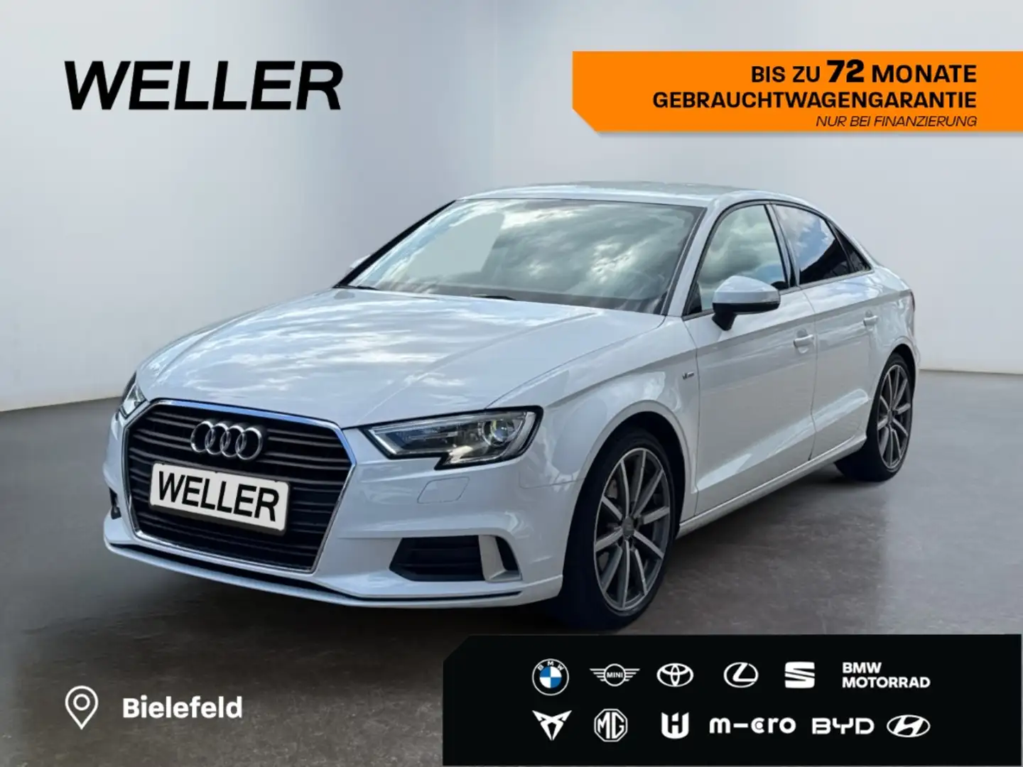 Audi A3 1.5 TFSI Limousine sport *Xenon+*SHZ*Bluetooth* Weiß - 1
