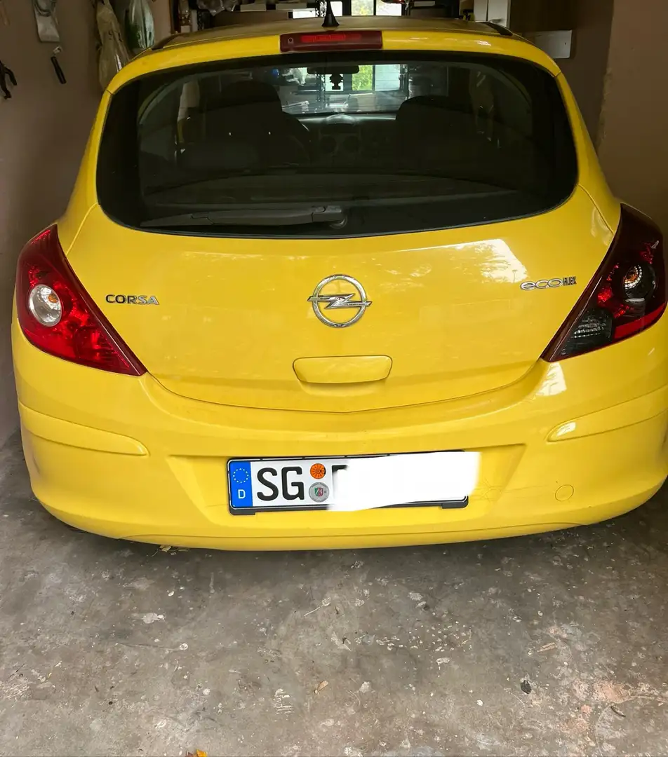 Opel Corsa ecoFLEX LPG Edition/Tüv neu /Benzia/top zustand Gelb - 1