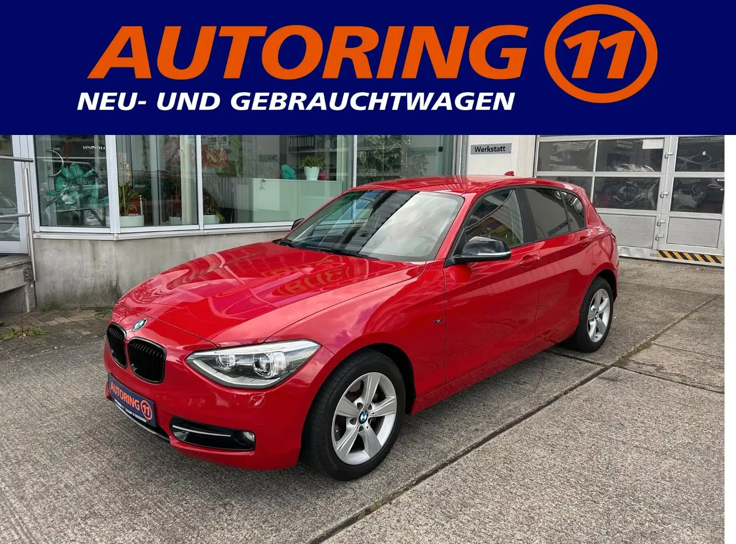 BMW 118 i Sport Line LEDER*XENON*NAVI*SITZHZG*1.HAND Rouge - 1