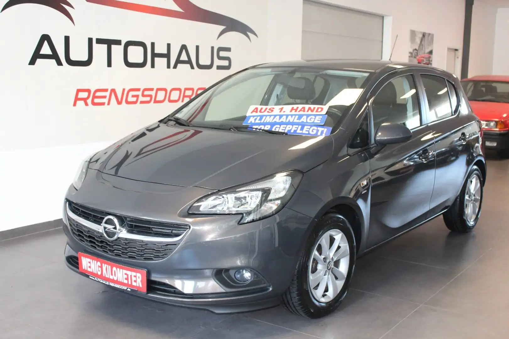 Opel Corsa E Drive 1,4 90PS 1.Hand Gris - 2