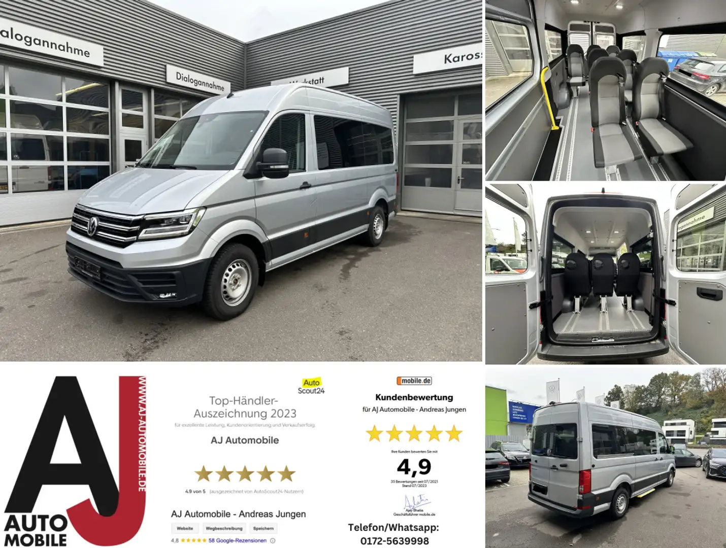 Volkswagen Crafter Kombi 35 Trendline Bus 9 Sitze  Kombi 35 Trendline Silber - 1