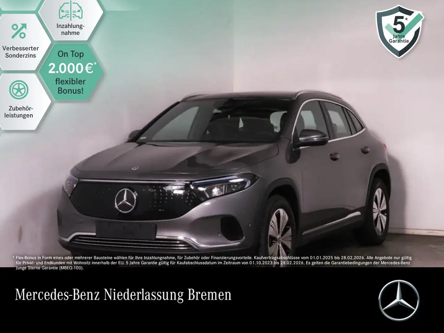 Mercedes-Benz EQA 250 PROG+AHK+PANO+360+MEMORY+SPUR Grau - 1