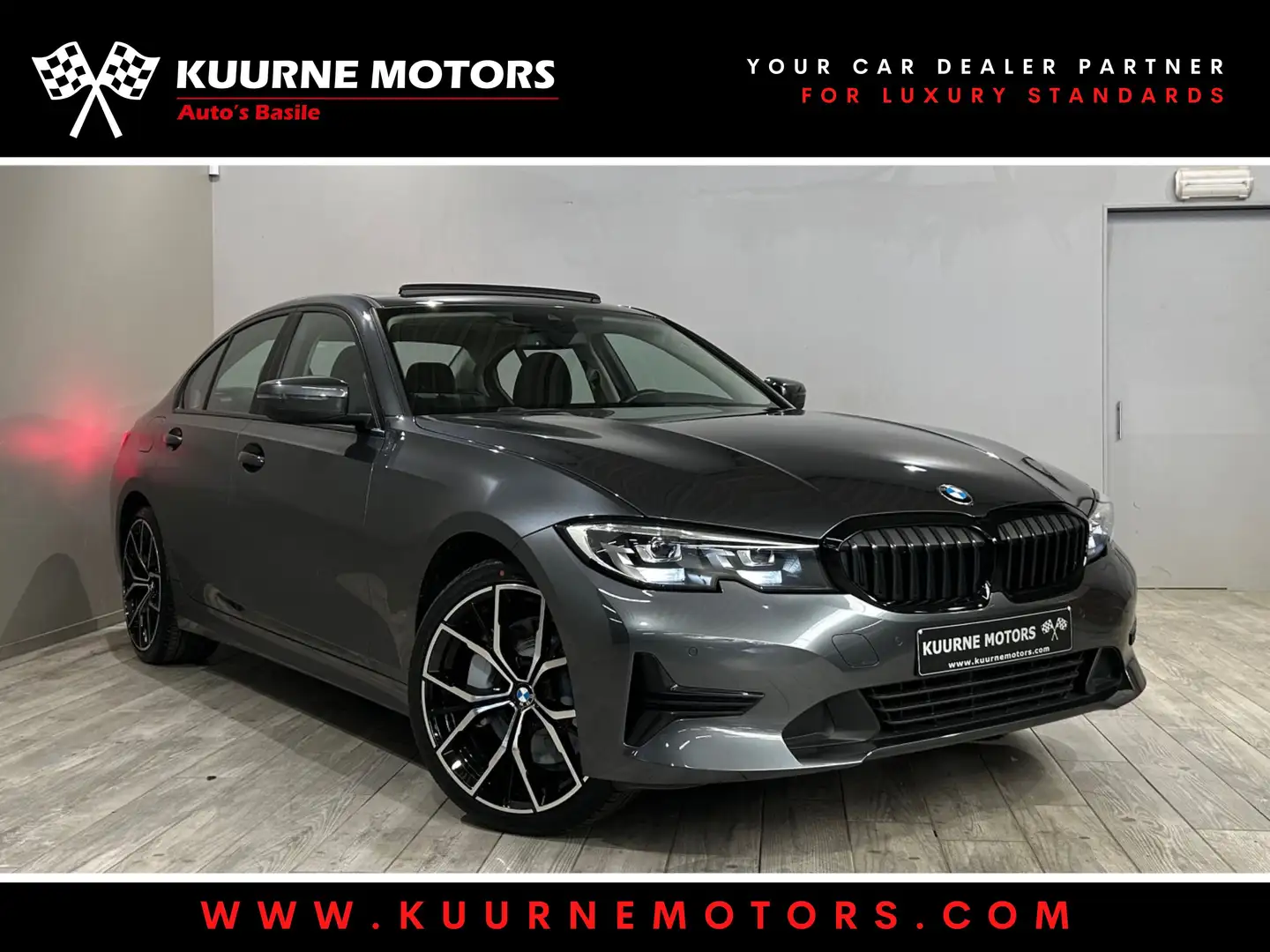 BMW 330 e Alu19"/OpenDak/Led/Gps/Carplay/Pdc *1j garantie* Gris - 1