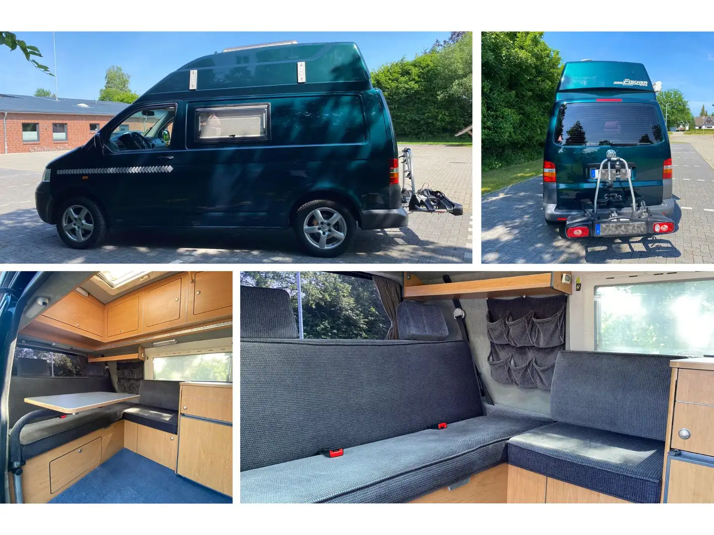 Volkswagen T5 VW T5 Camper – Allrad | Hochdach | reisefertig Grün - 2