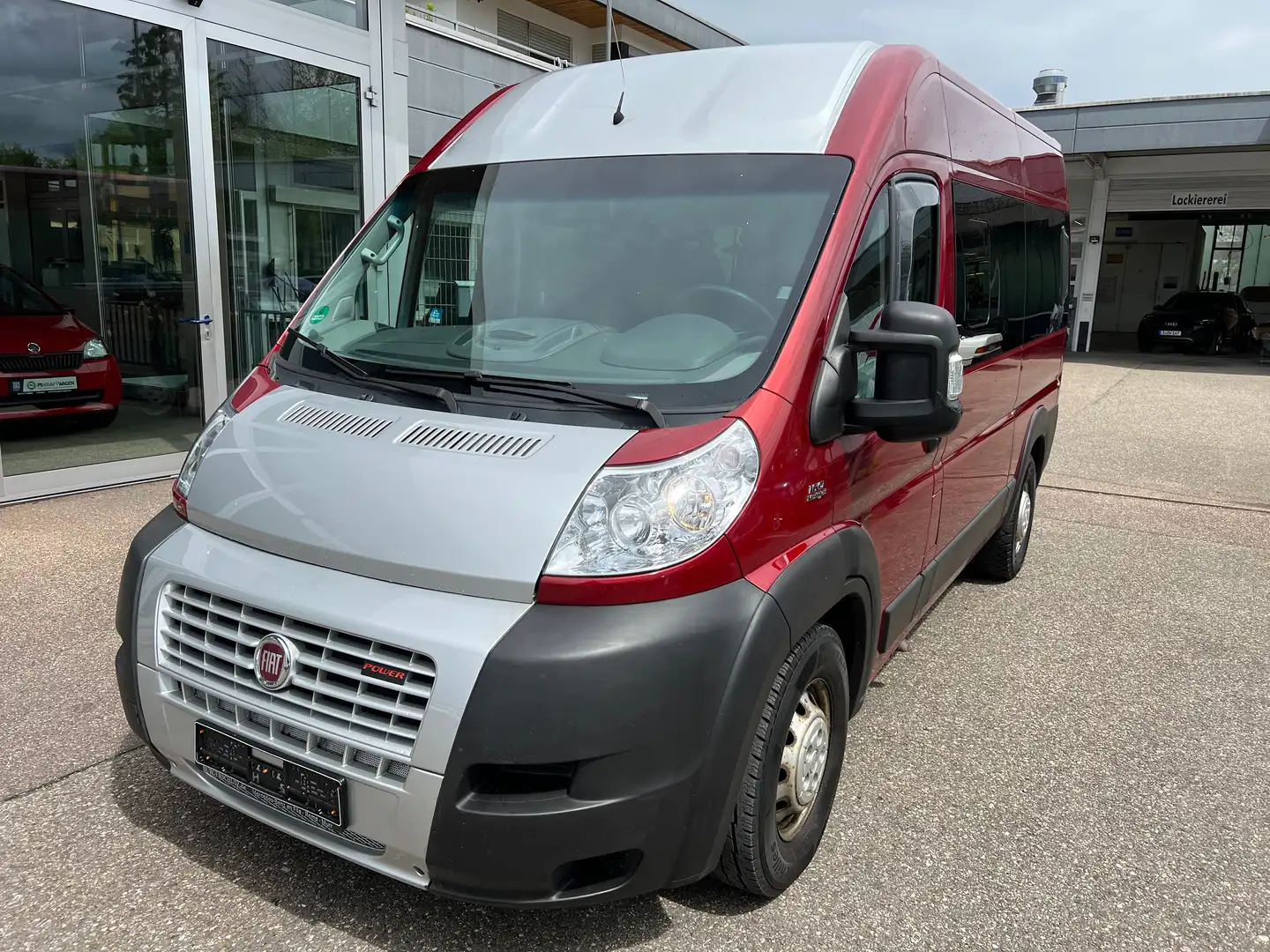 Fiat Ducato 3.0D 160  MAXI  HOCH/LANG 9-SITZE/KLIMA/STANDH/AHK Roşu - 1