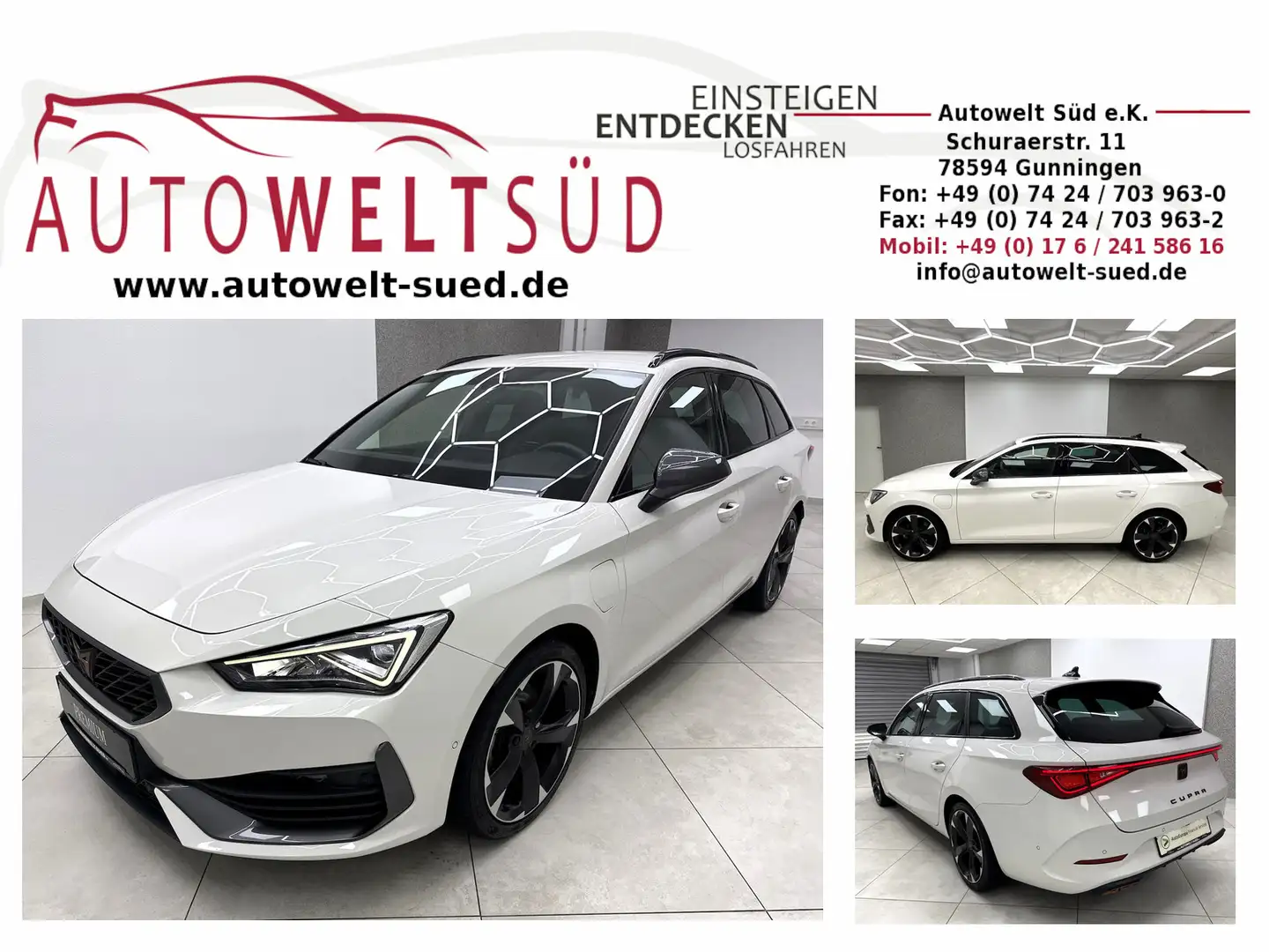 CUPRA Leon SP 1.4 TSI e-Hybrid RCam DCC AHK Navi LED Weiß - 1