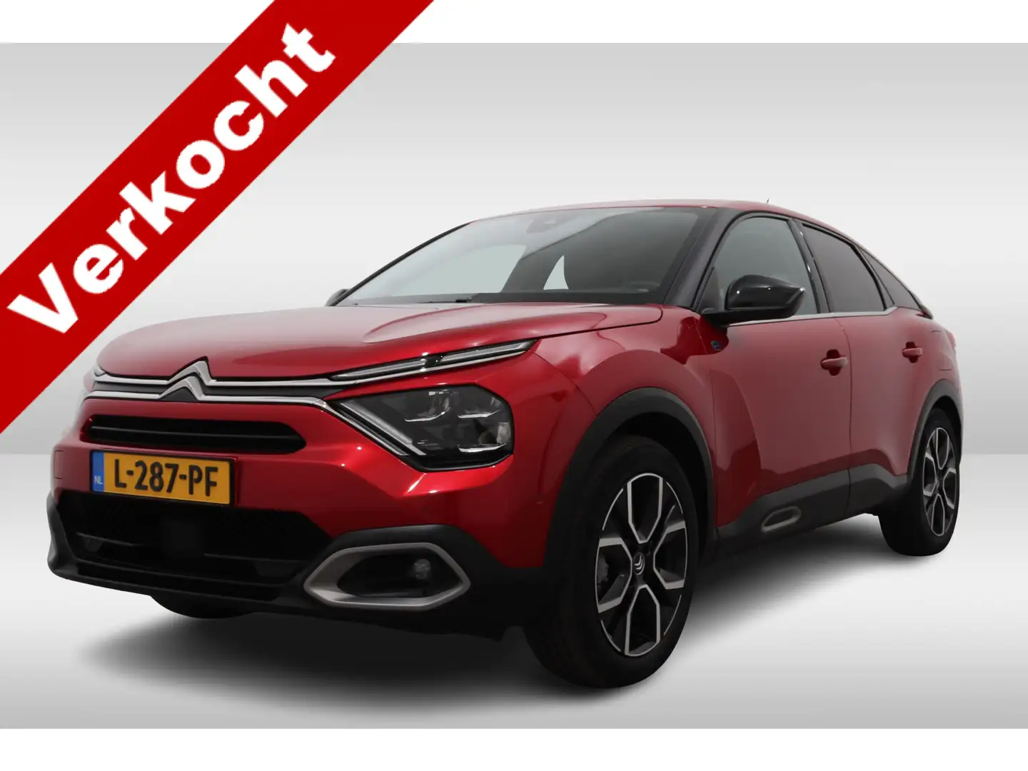 Citroen E-C4 Electric SHINE 50 KWH 3-FASE | Leer | Massage | Trekhaak | Rood - 1