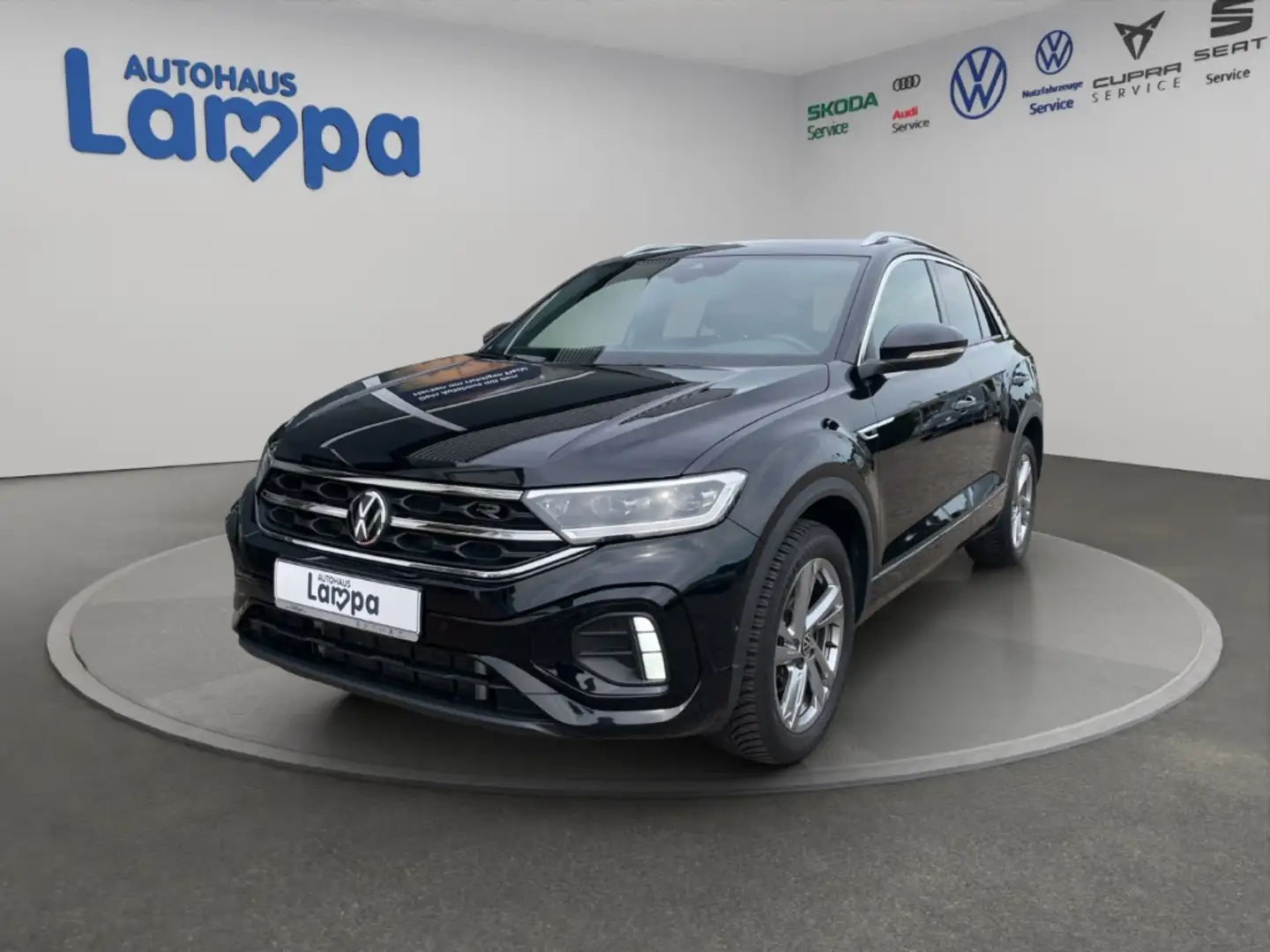 Volkswagen T-Roc R-Line 1.5 TSI DSG AHK, Navi, RFK Schwarz - 2