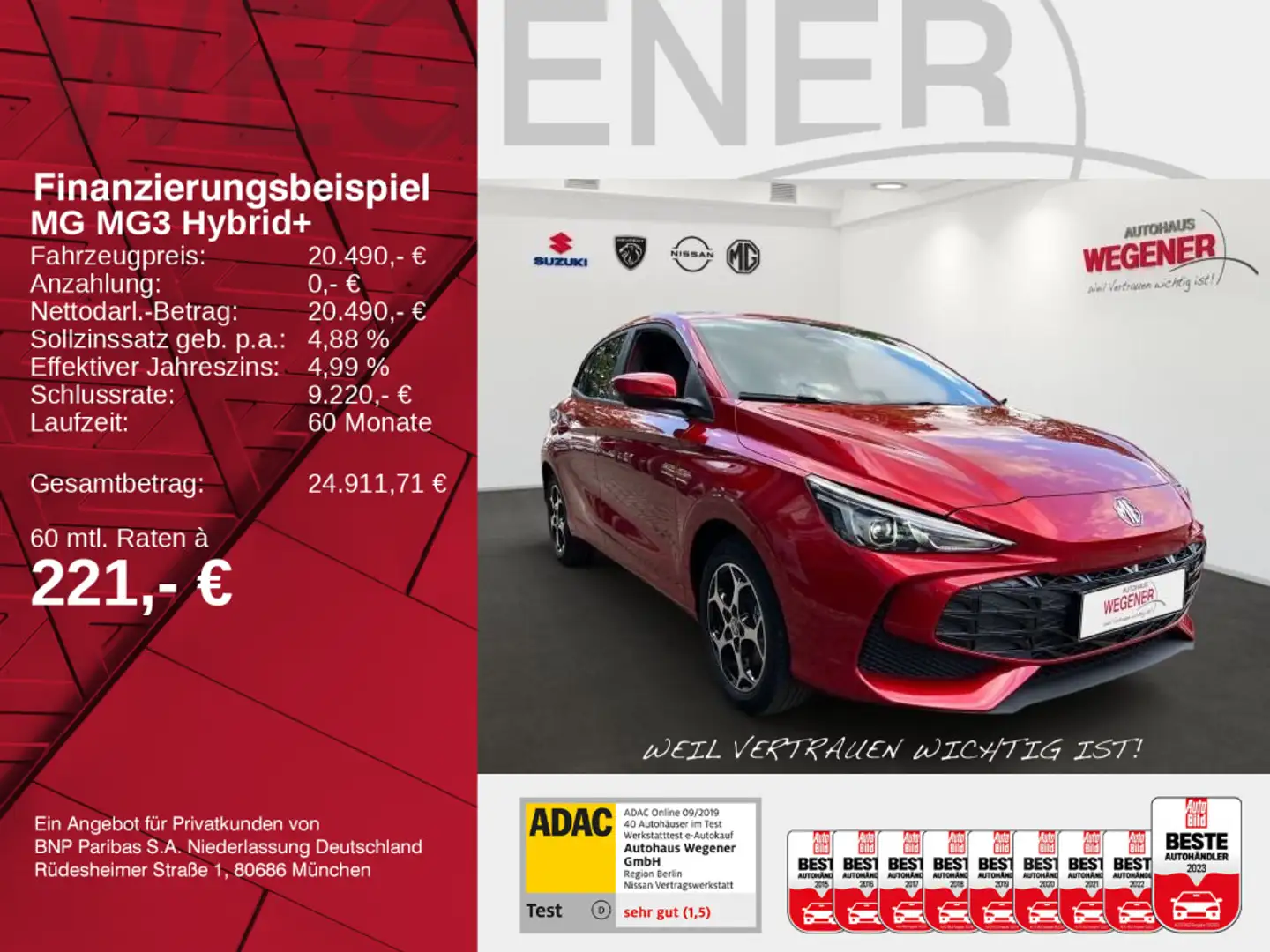 MG MG3 Luxury LED|Sitz-&Lenkradhzg|360|ACC Bleu - 2