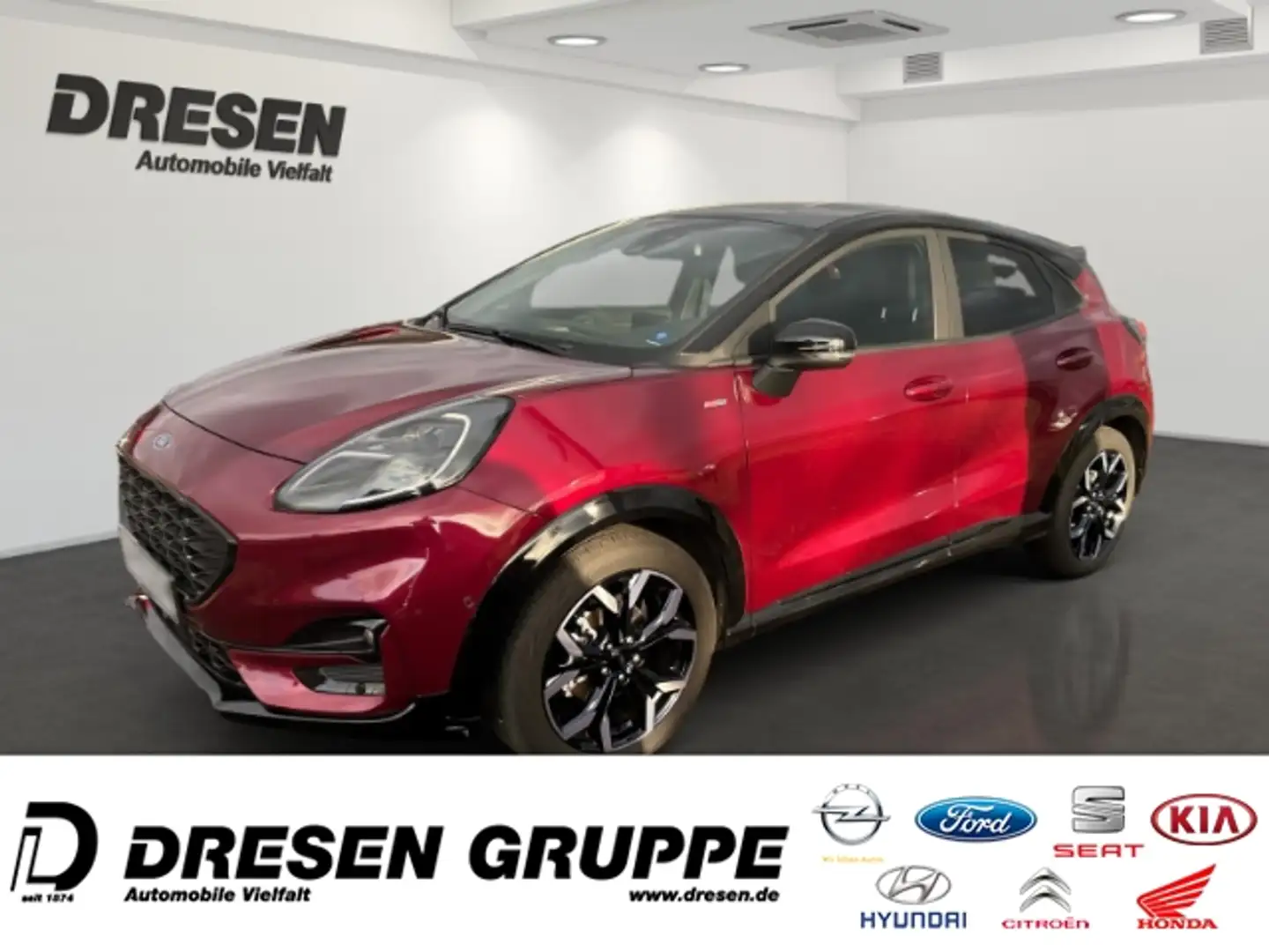 Ford Puma 1.0 ST-Line X MHEV 155PS Navi LED AHK Klima Rouge - 2