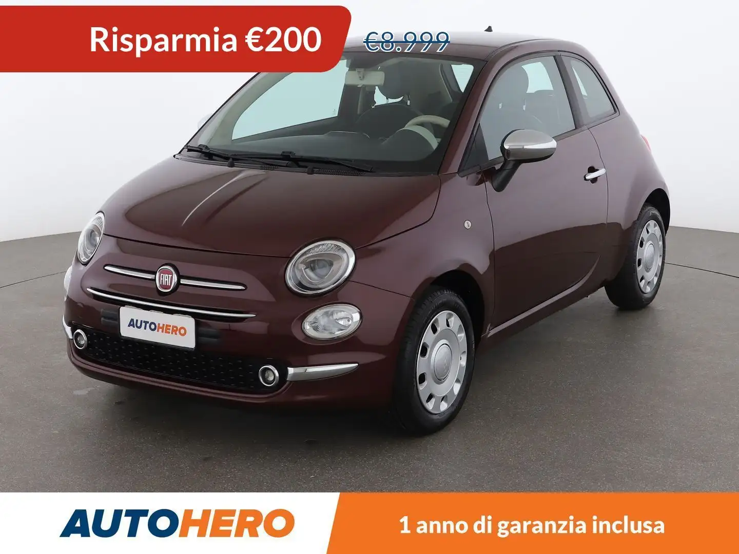 Fiat 500 1.2 Pop Lilla - 1