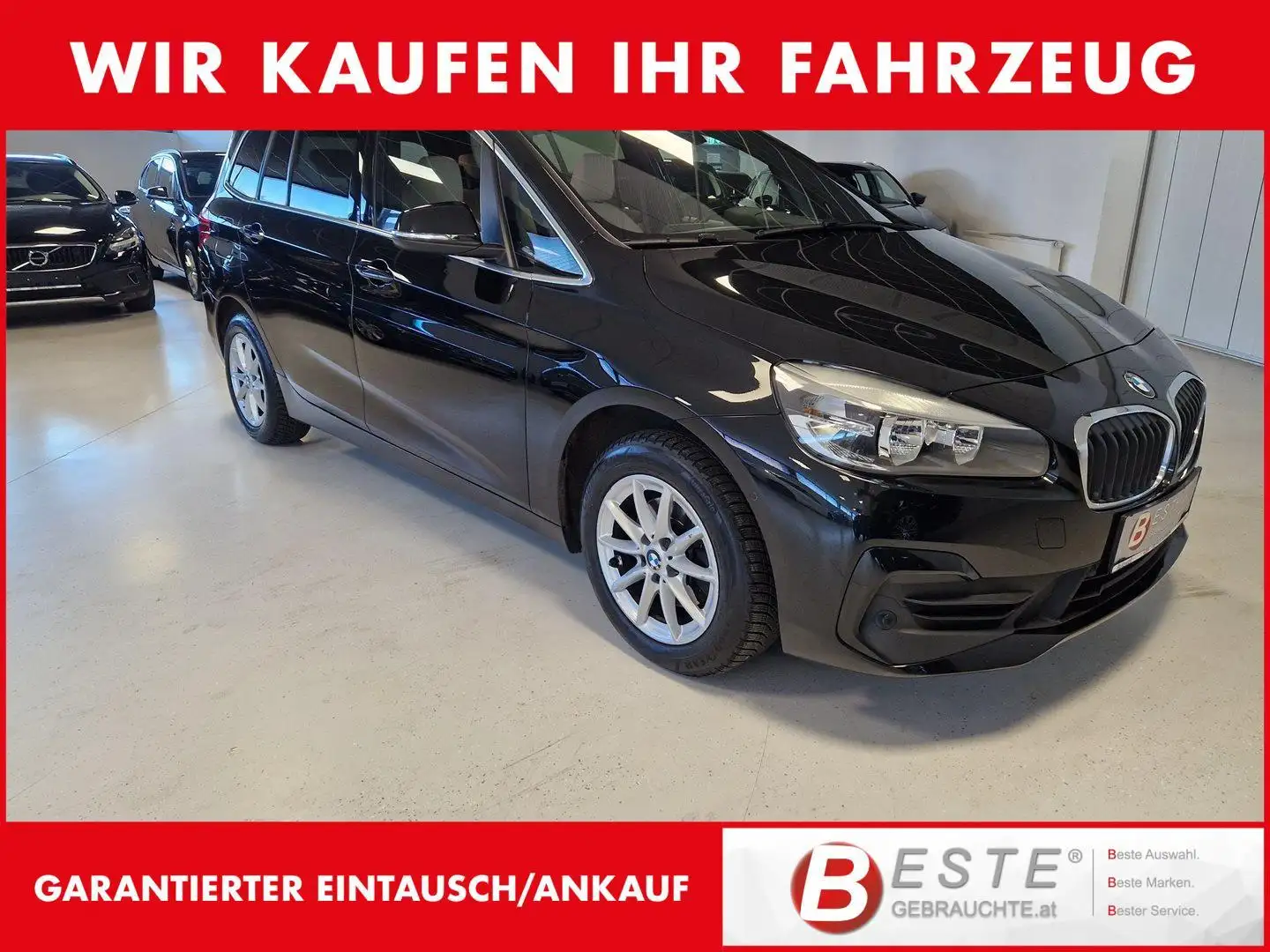 BMW 216 d Grand Tourer Schwarz - 1