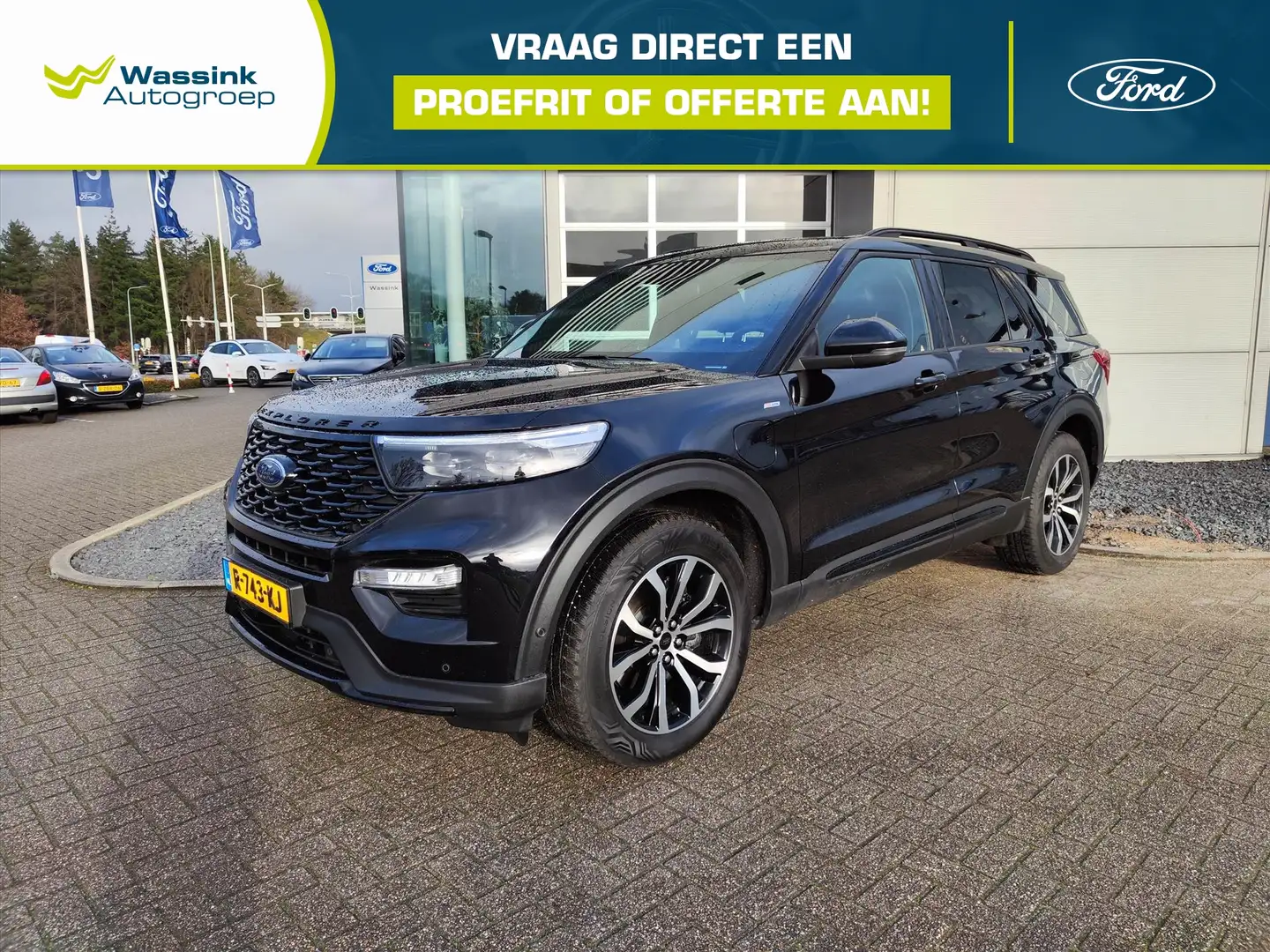 Ford Explorer 3.0 V6 EcoBoost PHEV 457pk Automaat ST-Line 7 pers Zwart - 1