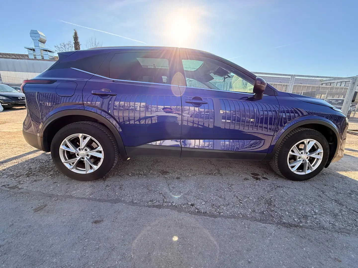 Nissan Qashqai Visia-KeyLess-RüKa-Panorama-Temp Blau - 2