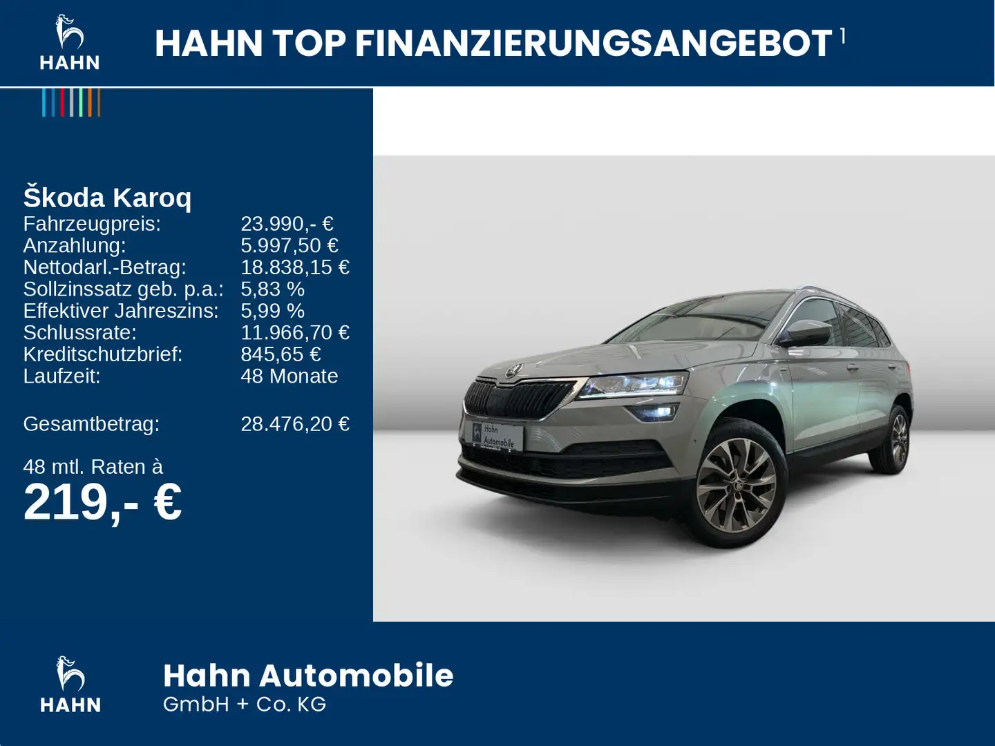 Skoda Karoq 1.5TSI ACT Clever DSG Navi Pano Kamera LED Grijs - 2