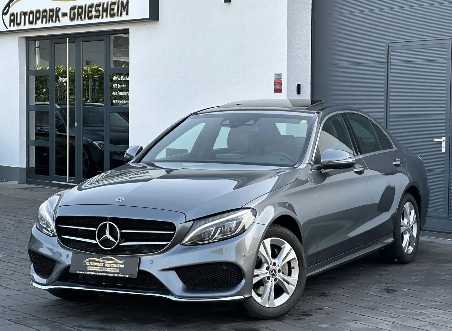 Mercedes-Benz C 200 4Matic 9G*AMG*DESIGNO*VOLL*360°S-DACH*ILS Gris - 1