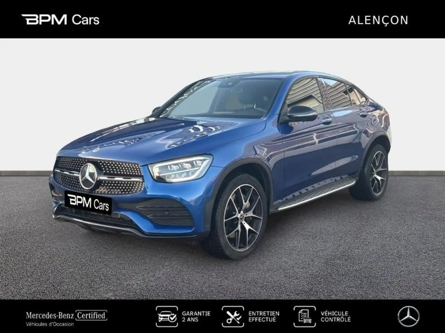 Mercedes-Benz GLC 300 300 e 211+122ch AMG Line 4Matic 9G-Tronic Euro6d-T-EVAP-ISC Bleu - 1