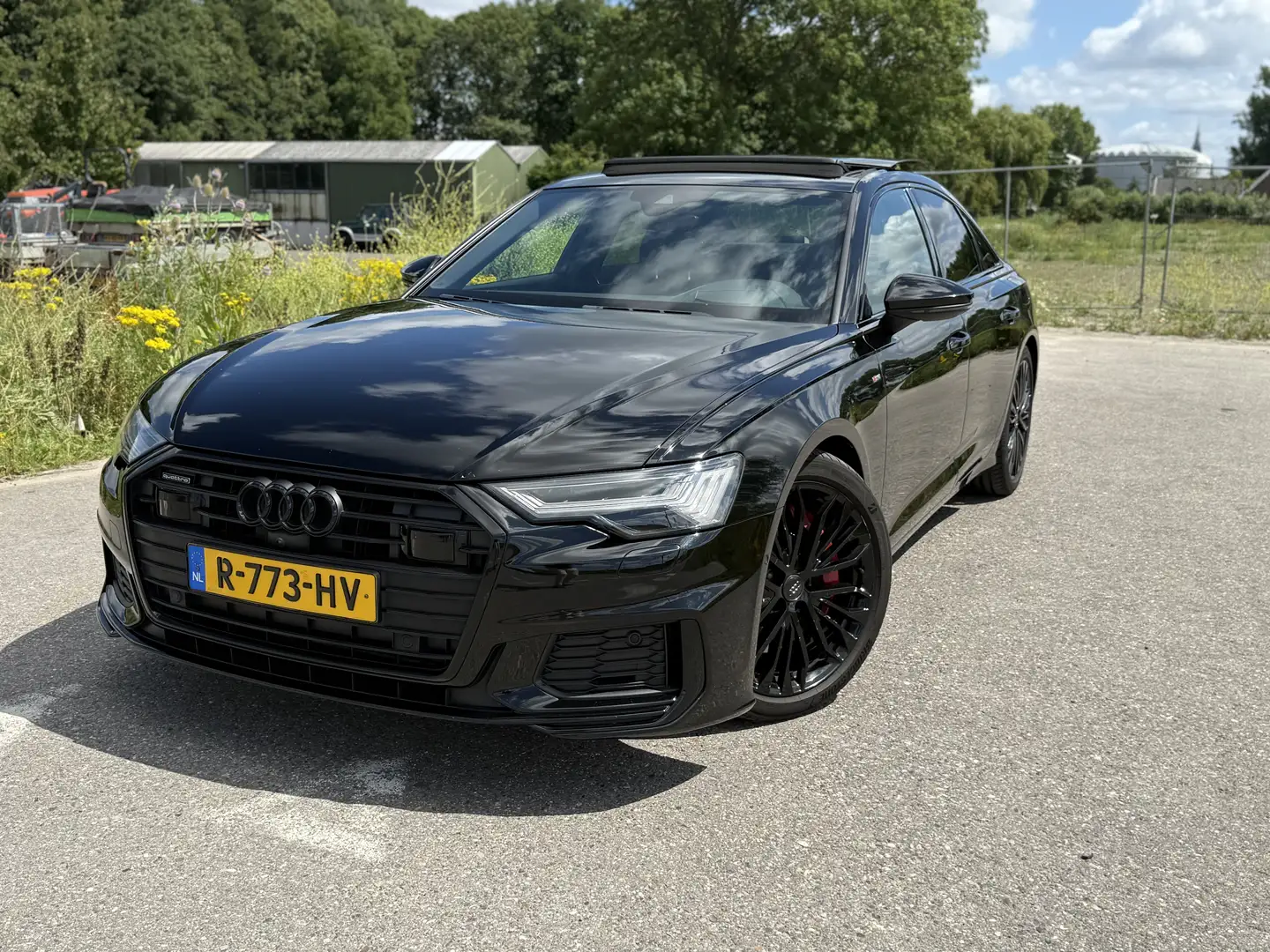 Audi A6 55 E-TFSI S6 Diff. Pano 3X S-line 367PK Ambiancd Noir - 1