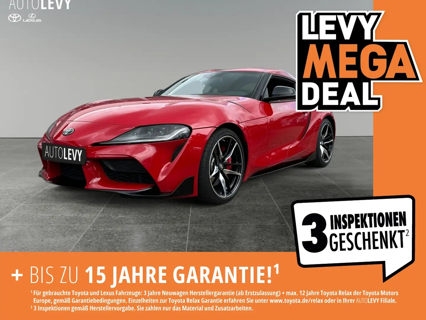 Toyota Supra 3.0 Legend *PREMIUM-PAKET* Rood - 1