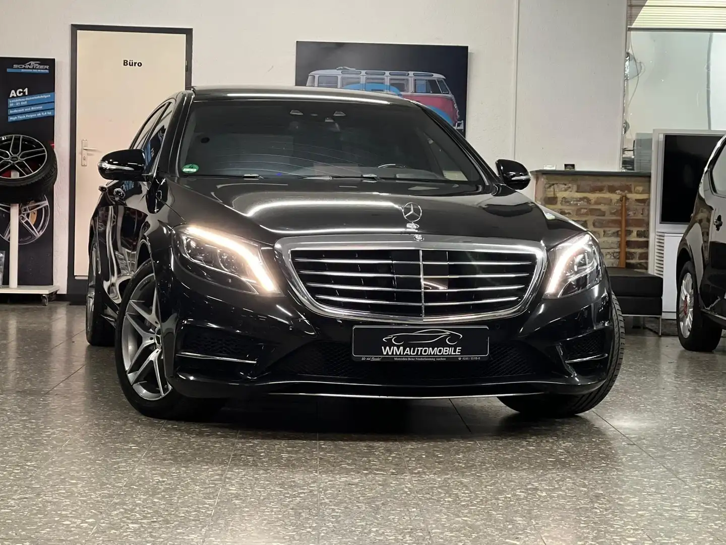 Mercedes-Benz S 350 Lang*AMG*HUD*Pano*LED*Distronic*VOLL*VOLL* Fekete - 1