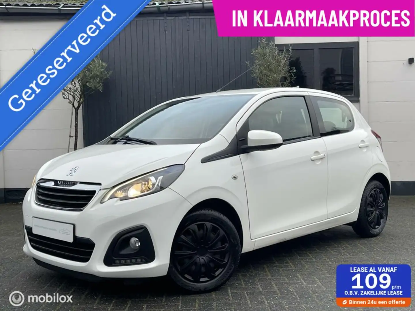 Peugeot 108 1.0 e-VTi|RIJKLAAR|AC|BTW|CARPLAY|LED|PDC|GARANT Wit - 1
