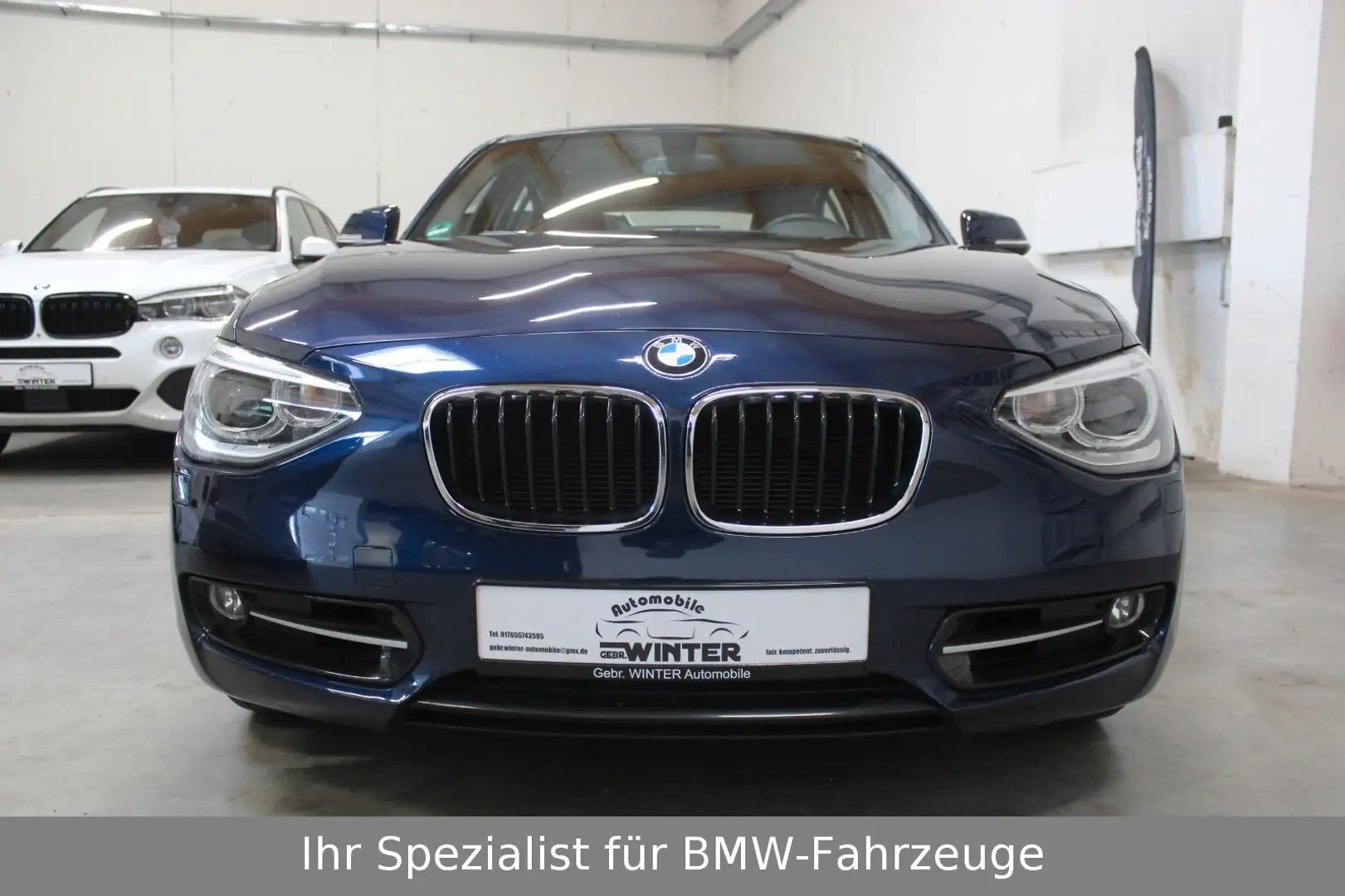 BMW 118 i Sport Lim. Navi*TÜV Neu*wenig Km Bleu - 2
