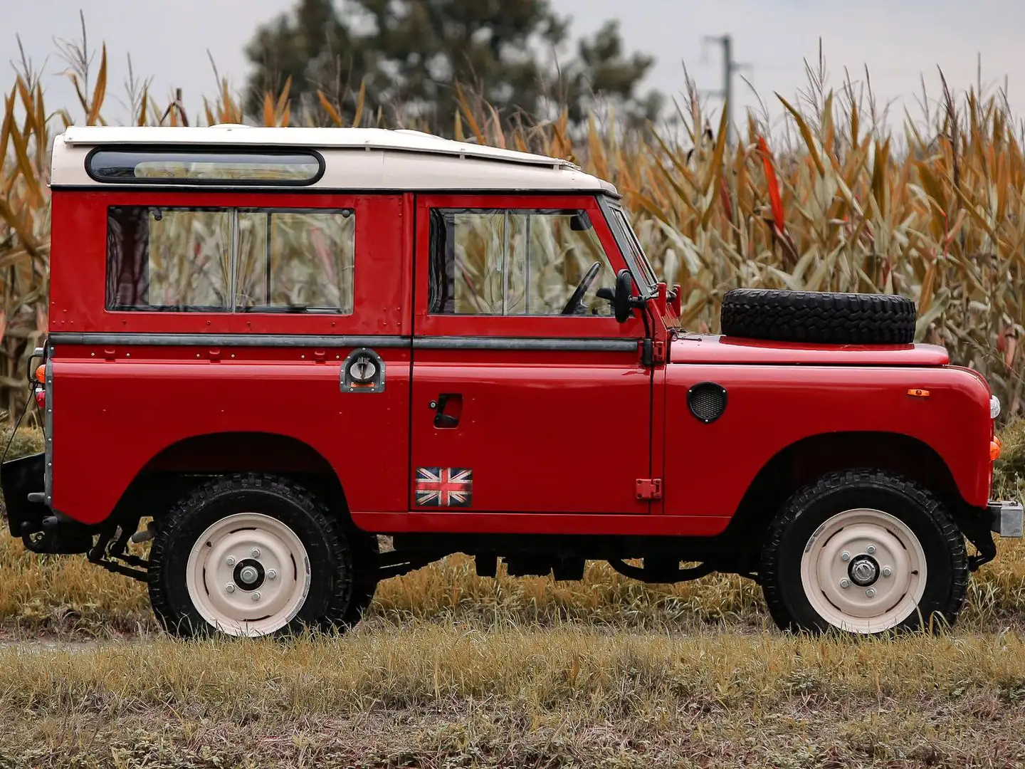 Land Rover Defender 88 - Diesel - 7Posti  A/C - Overdrive  Servosterzo Red - 2