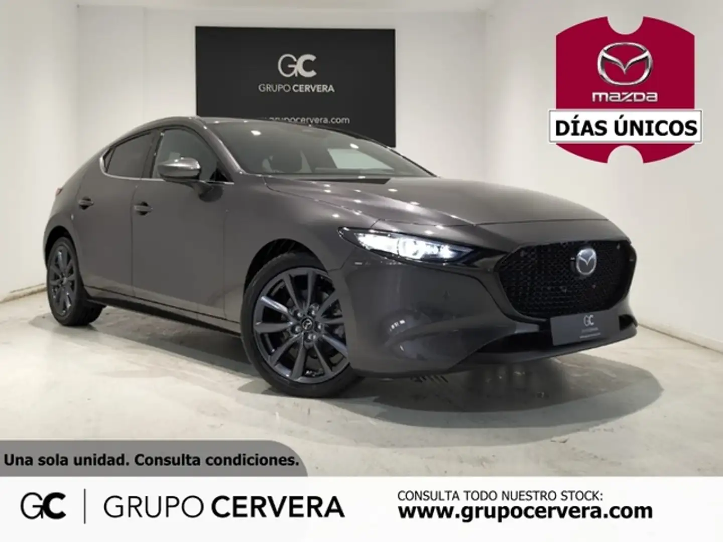 Mazda 3 2.5 e-Skyactiv-G Exclusive-line 103kW Gris - 1