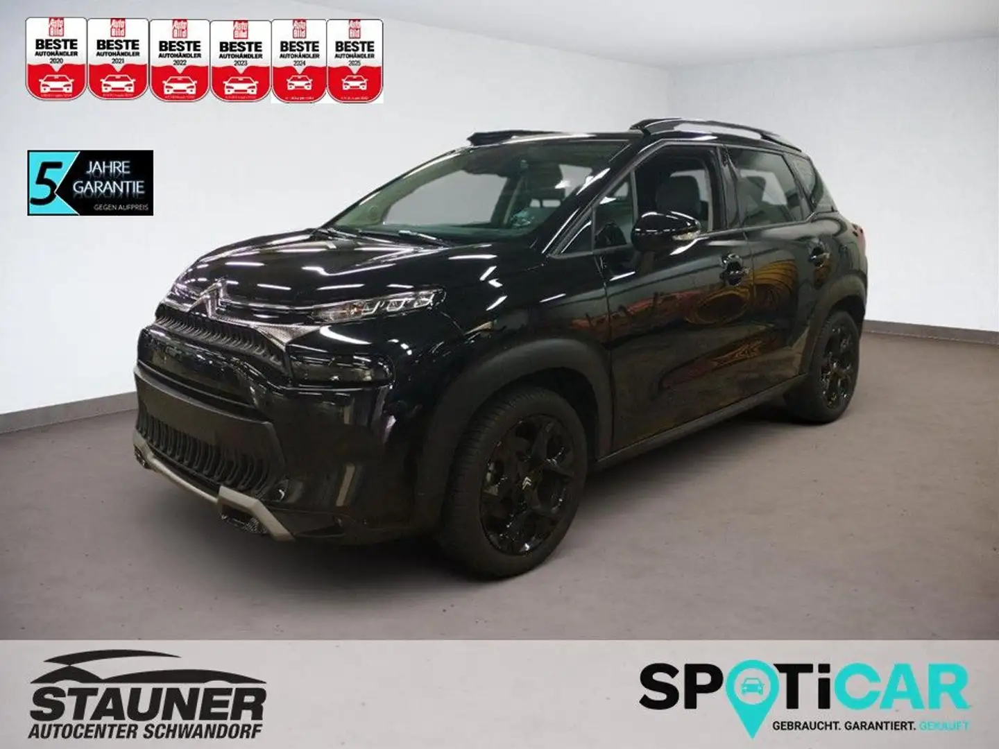 Citroen C3 Aircross PureTech S/S 130PS AT6 MAX *PANO* Schwarz - 1