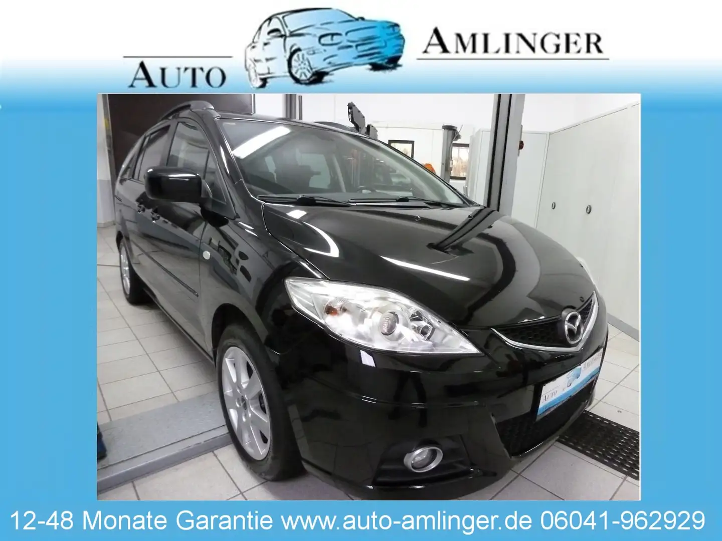 Mazda 5 Lim. 2.0 Active2.Hand Scheckheft 24 Mo.Gar.TOP Schwarz - 1