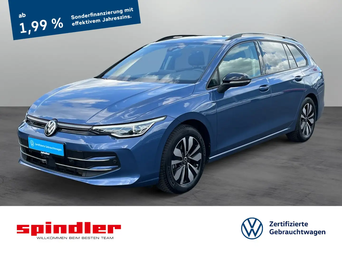 Volkswagen Golf Variant Goal 2.0TDI DSG / Matrix, Navi, AHK Blau - 1