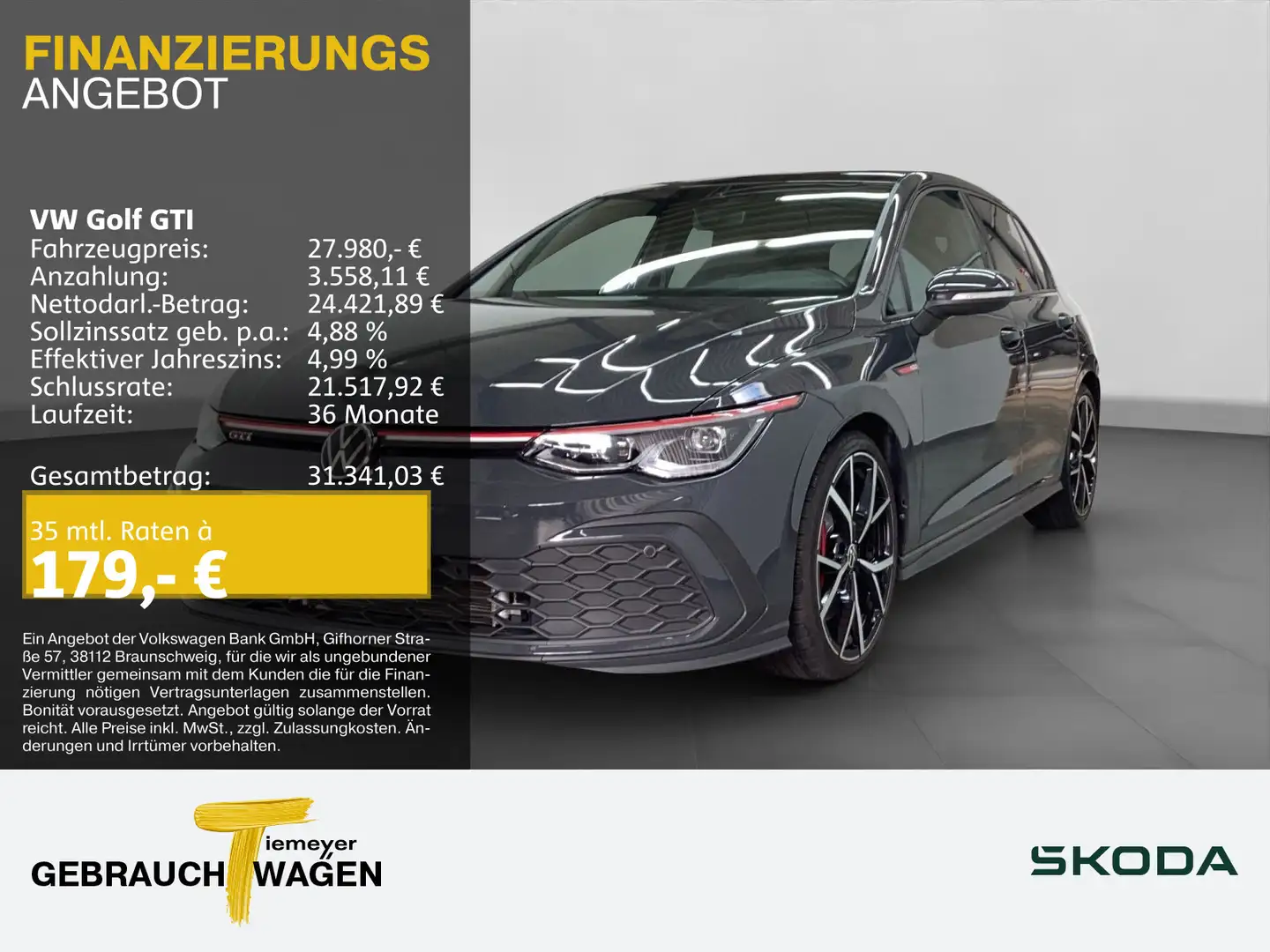 Volkswagen Golf GTI MATRIX DAB+ PANO LM19 Grau - 1