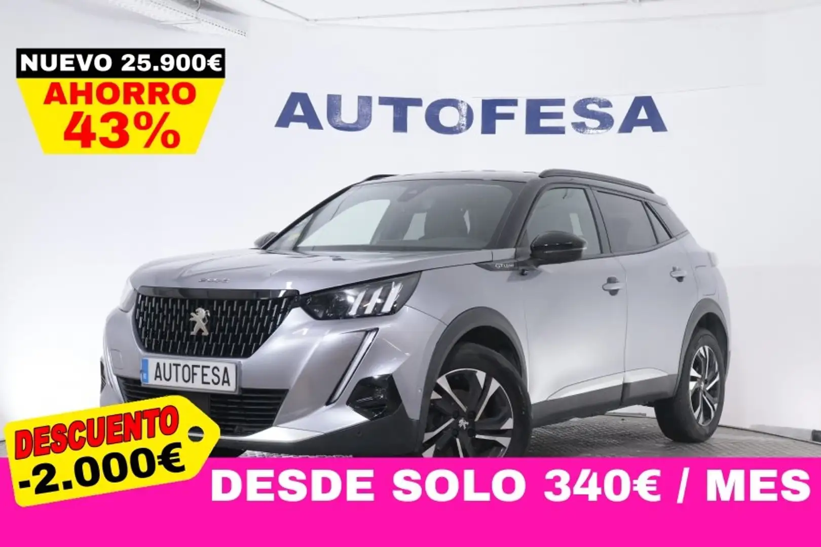 Peugeot 2008 1.5 BLUEHDI GT LINE 100CV 5P #NAVY, PARKTRONIC Gris - 1