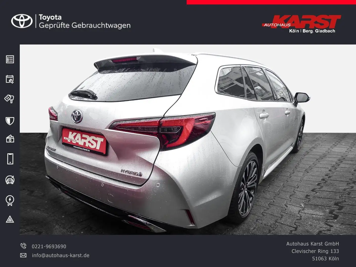 Toyota Corolla 2.0 l Hybrid TS.  Team D PDC Kamera SHZ Silber - 2