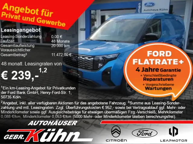 Ford Transit Courier 54kWh Limited (V769)