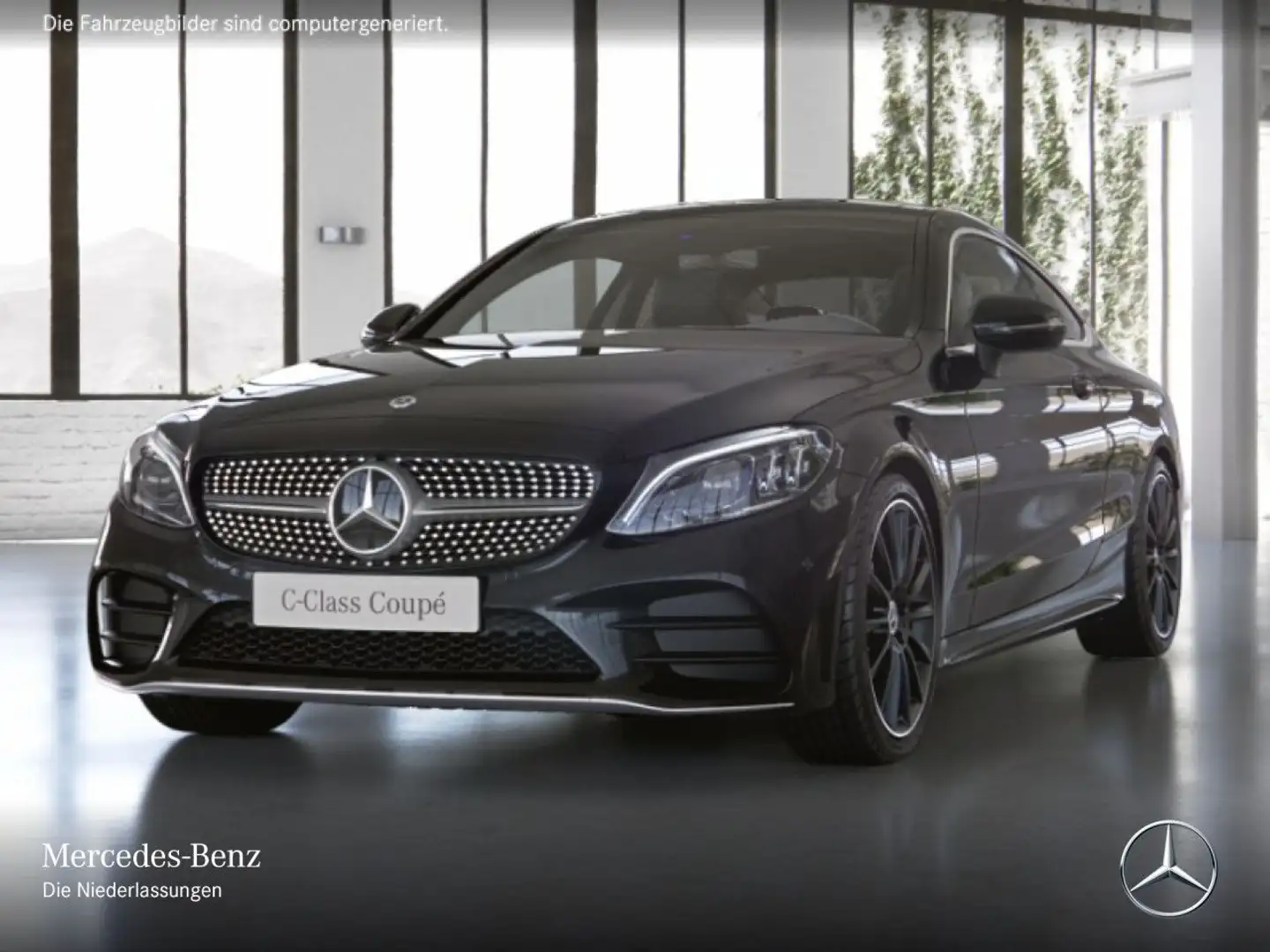 Mercedes-Benz C 220 d Coupé AMG+PANO+MULTIBEAM+KAMERA+19"+SPUR Schwarz - 2