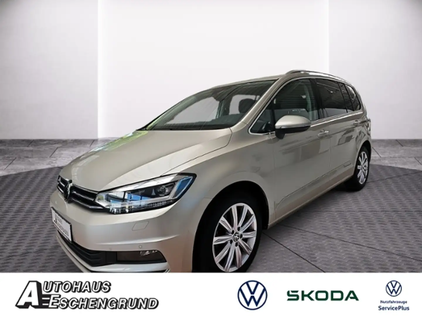 Volkswagen Touran 2.0 TDI DSG Highline AHK NAVI ACC RFK GJR Zilver - 1