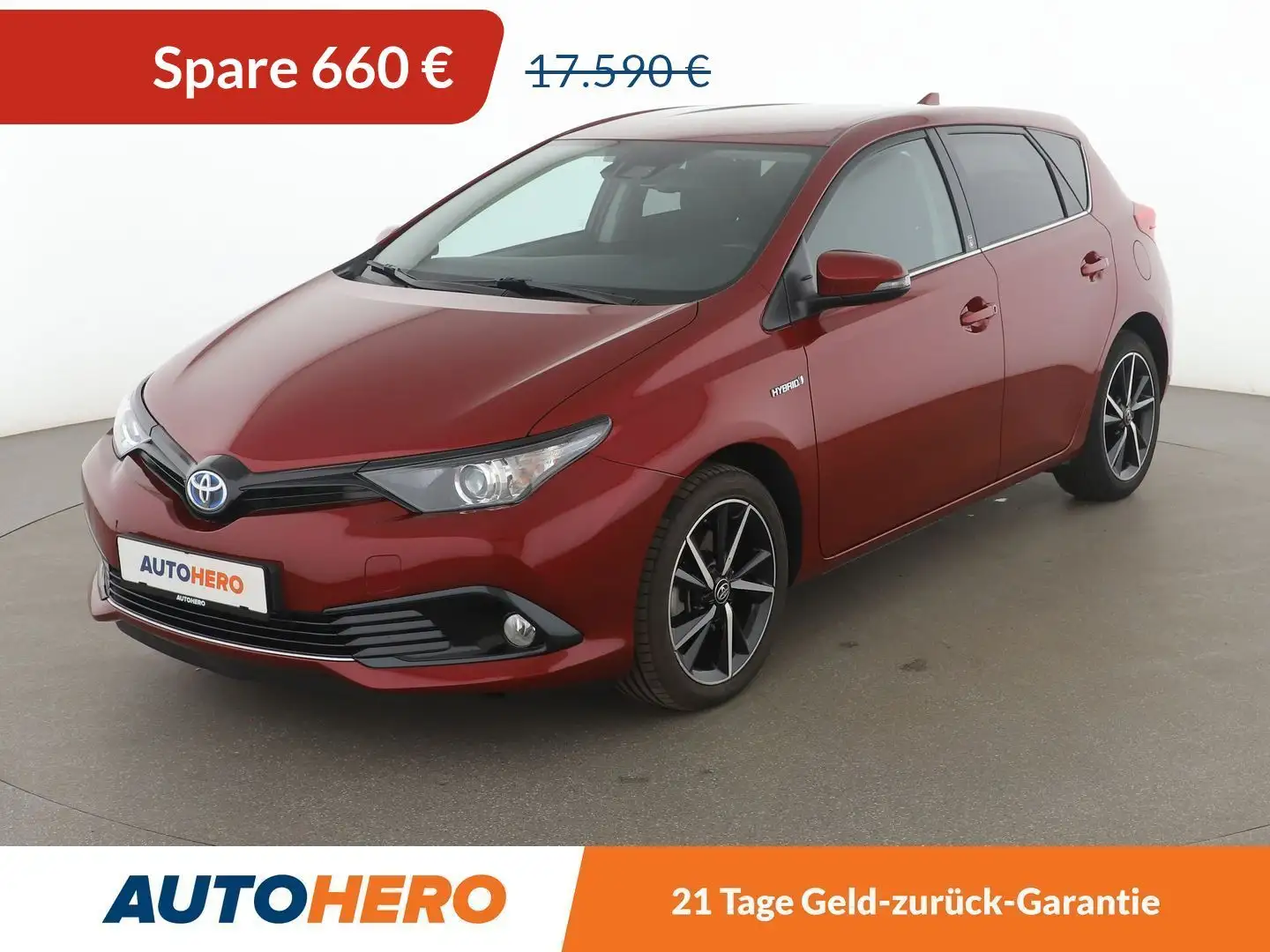 Toyota Auris 1.8 Hybrid Team D Aut.*NAVI*TEMPO*SHZ*KLIMA* Piros - 1